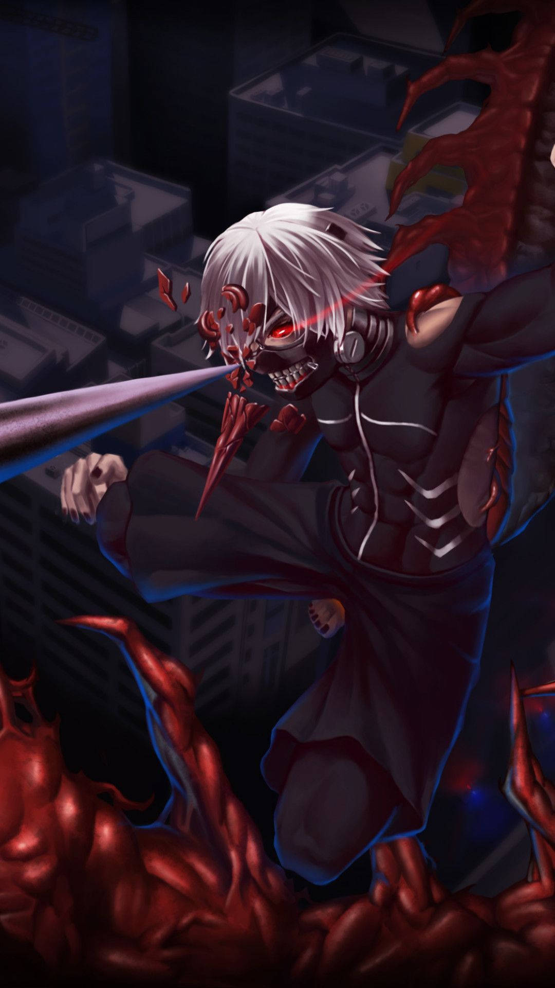 Mặt Nạ Đặc Trưng Của Nhân Vật Tokyo Ghoul Hình nền