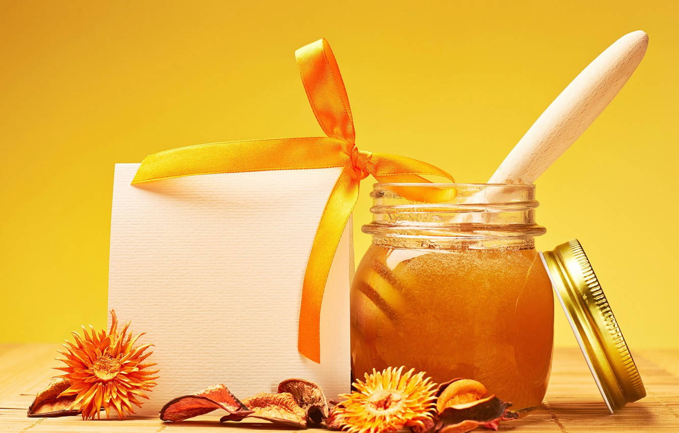 Mật ong và Hoa thơm khô Hình nền