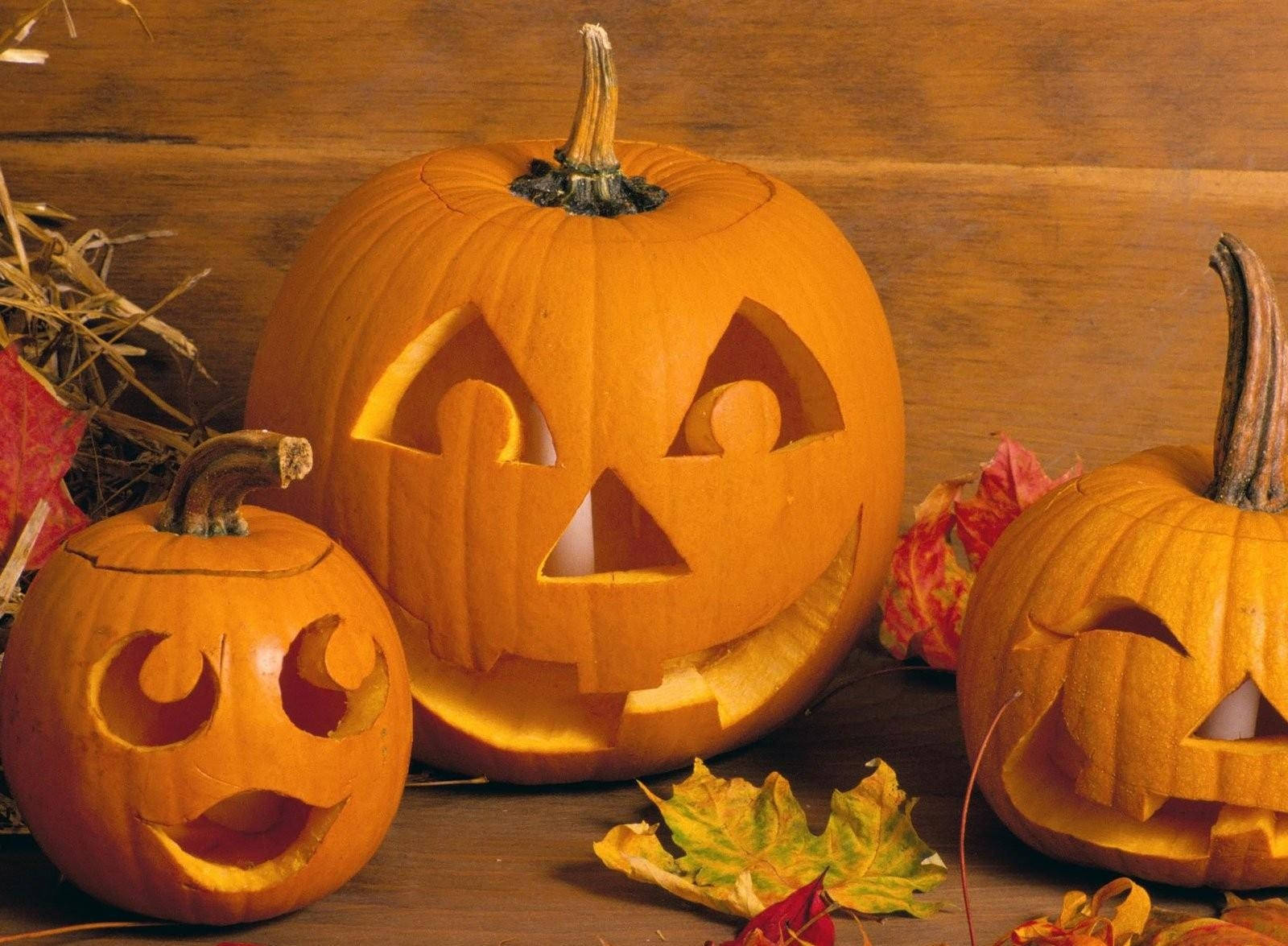 Mặt quỷ bí ngô Halloween được khắc Hình nền