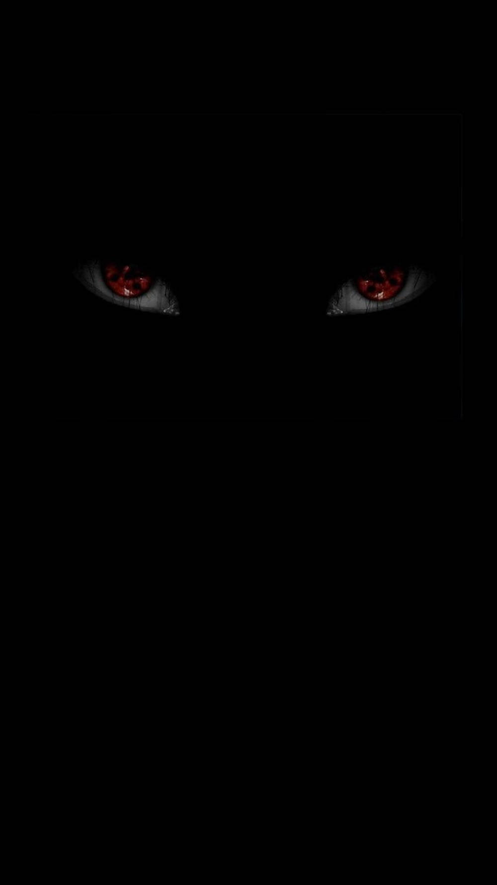 Mắt Sharingan Rùng Rợn Naruto Đen Hình nền
