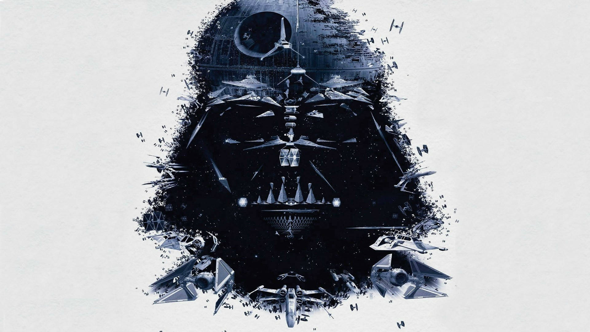 Mặt Sith từ phim Star Wars trên nền tối Hình nền