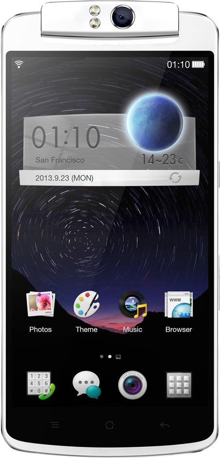 Mặt trước điện tho thông minh Oppo Hình nền