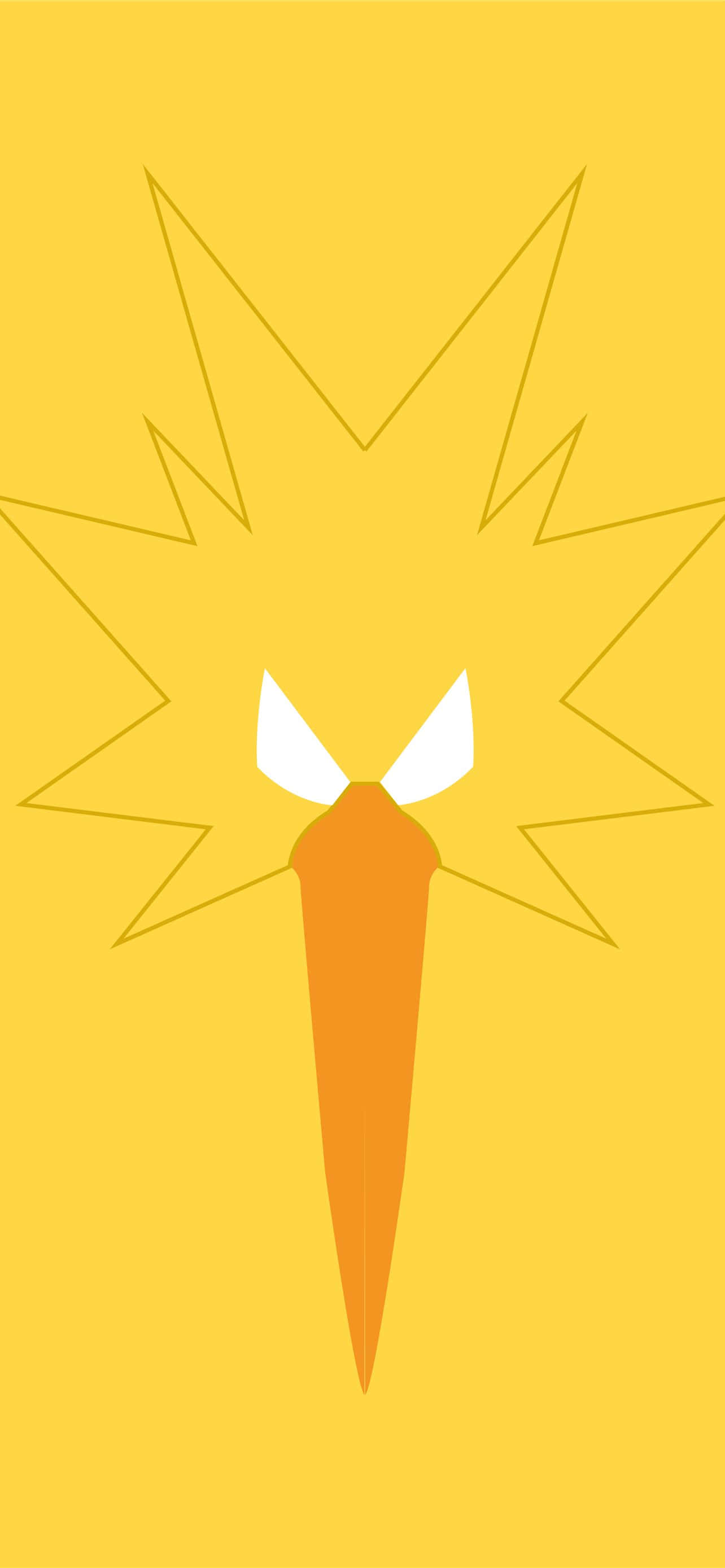 Mặt Zapdos tối giản Hình nền