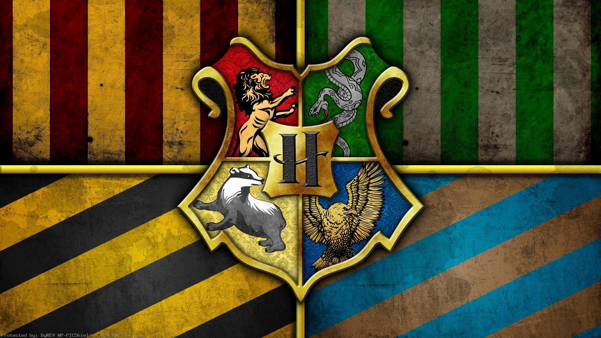Mẫu hình huy hiệu Nhà Vàng Harry Potter cho laptop Hình nền