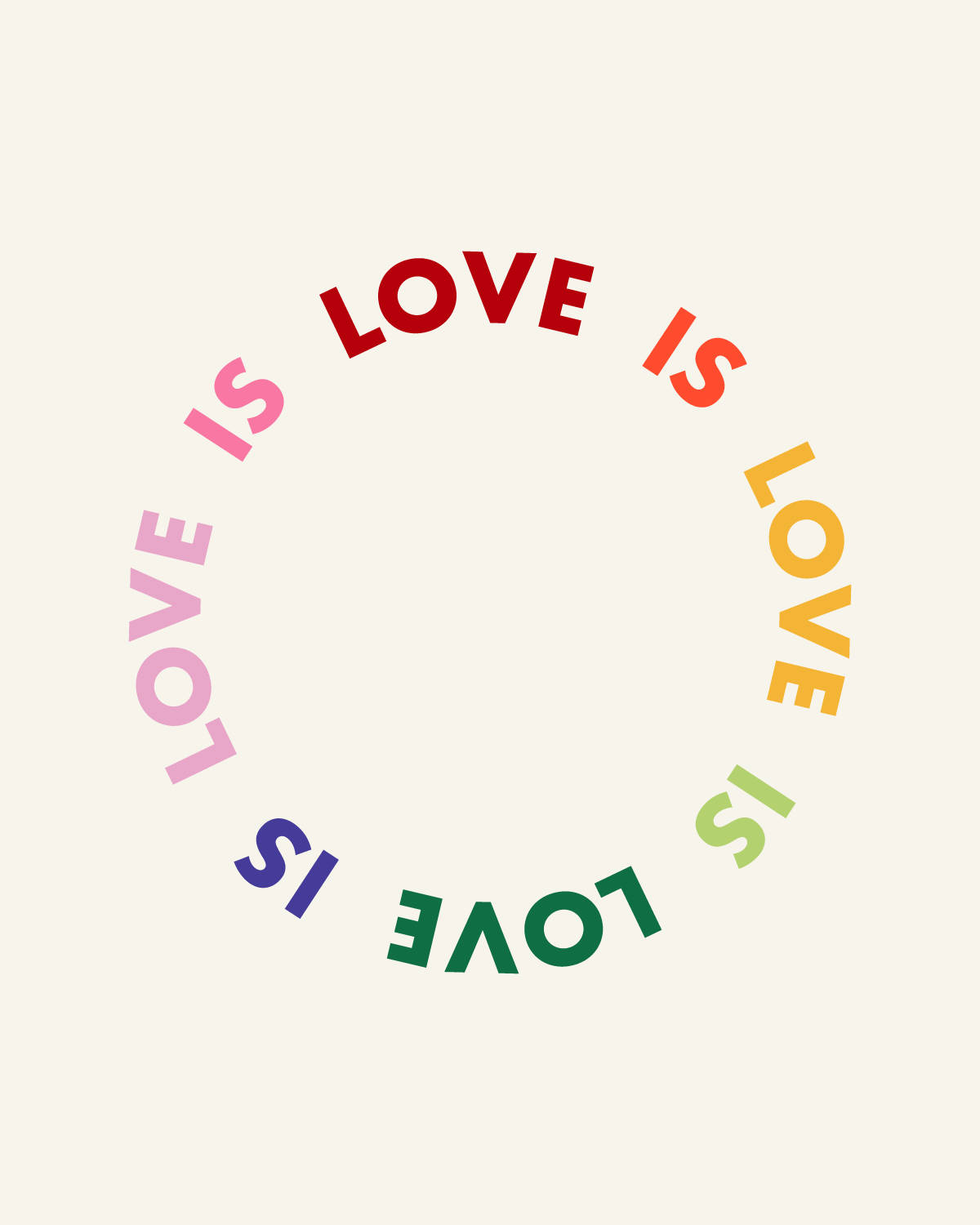 Mẫu hình Love Is Love đầy màu sắc Hình nền