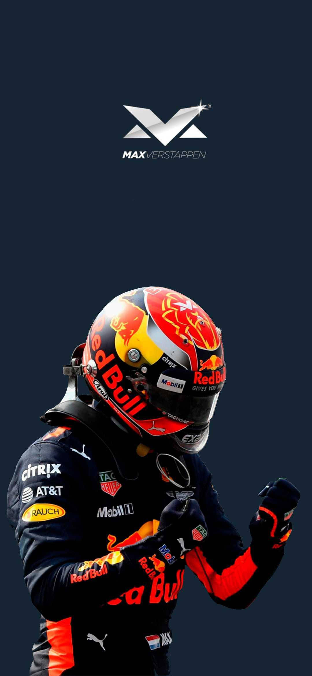 Max Verstappen trong bộ đồ đua Red Bull Racing Hình nền