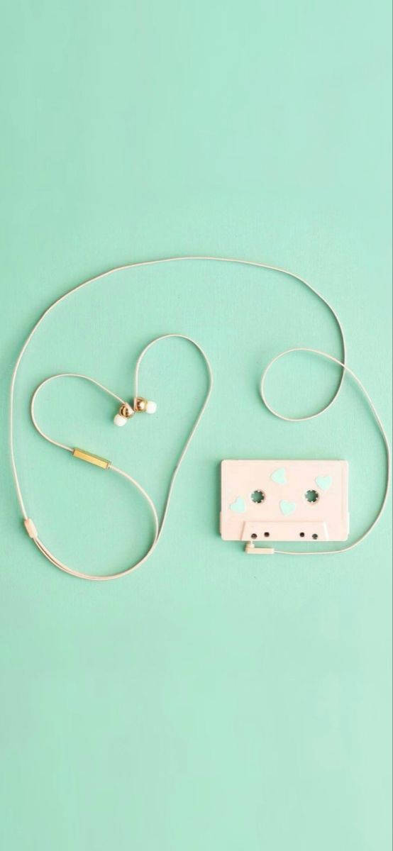 Máy Cassette Màu Xanh Bạc Hà Thẩm Mỹ Hình nền