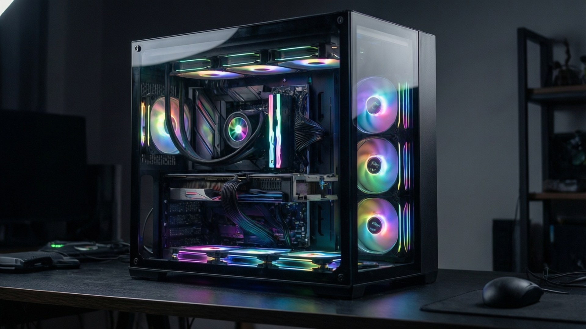 Máy tính chơi game RGB Hình nền