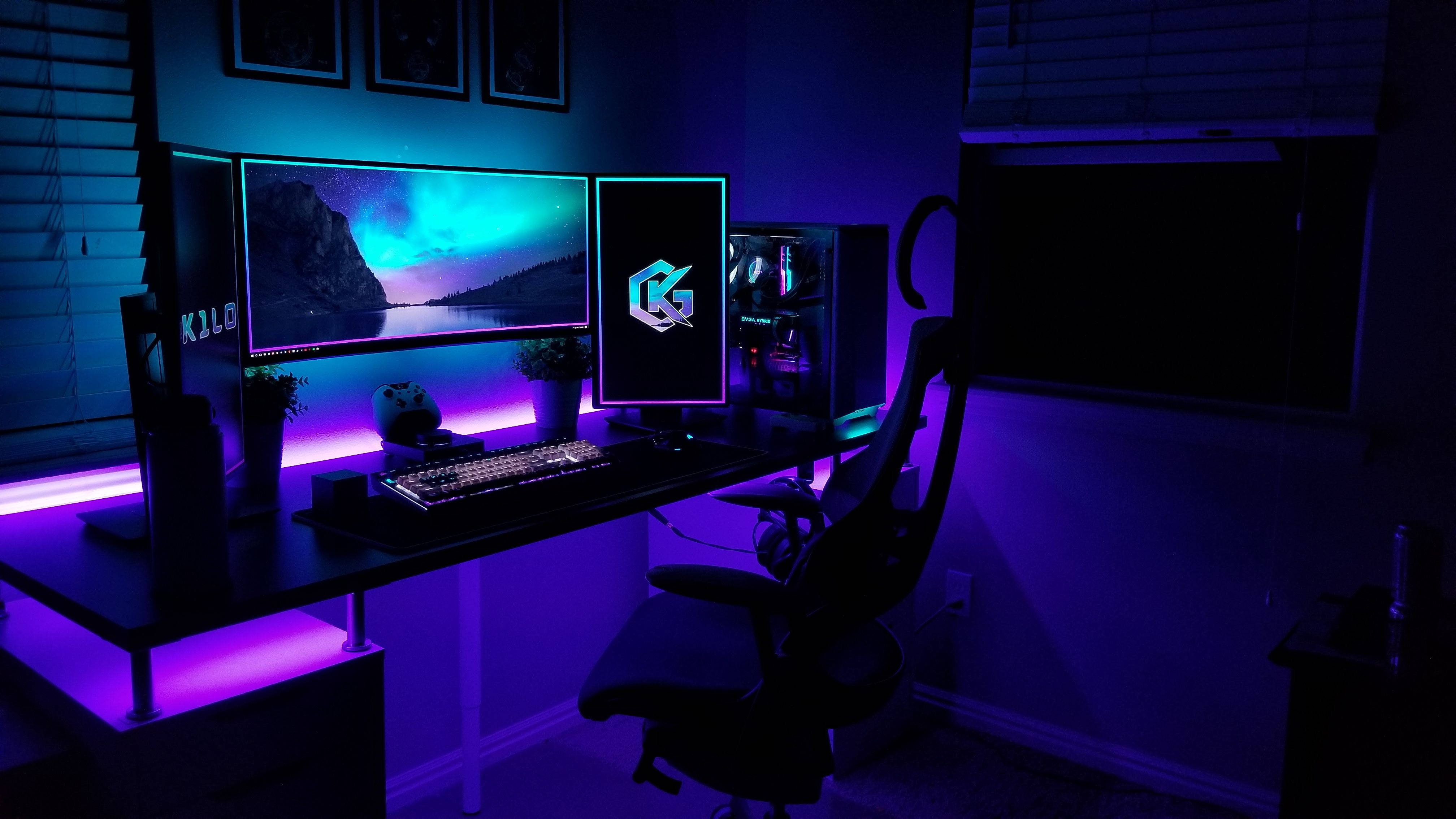 Máy tính chơi game RGB 4K Hình nền