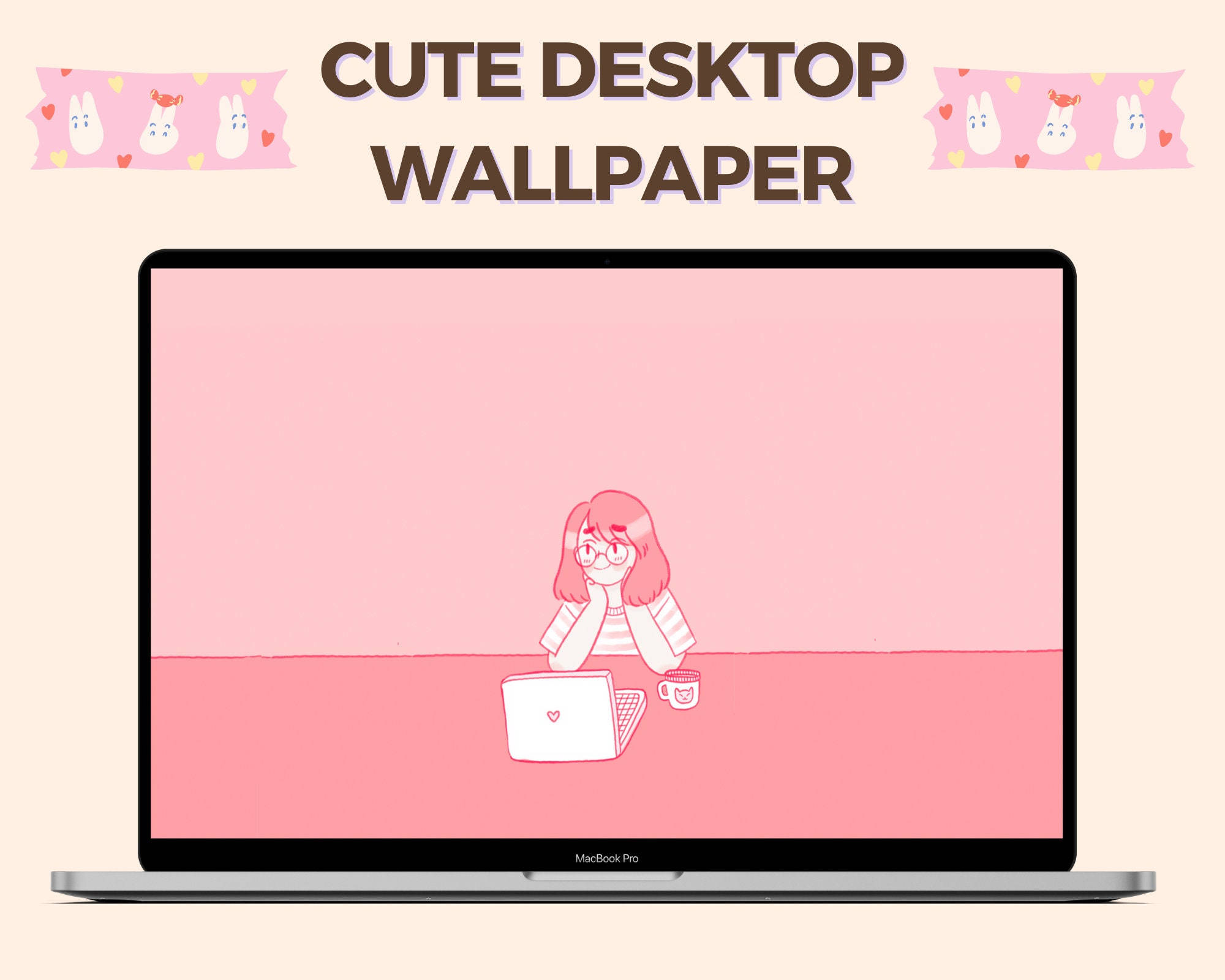 Máy tính để bàn thẩm mỹ Kawaii Hình nền