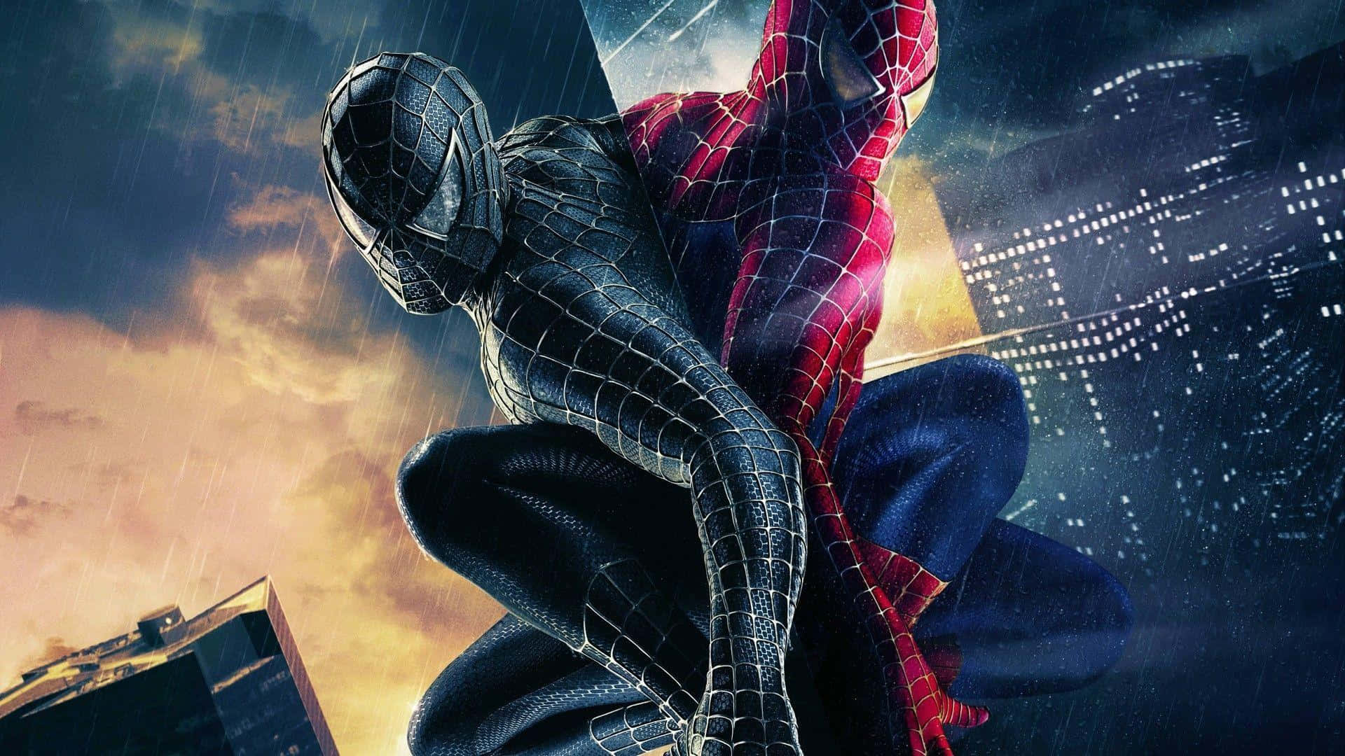 Máy Tính Người Nhện Bộ Vũ Trụ Venom Đen Hình nền