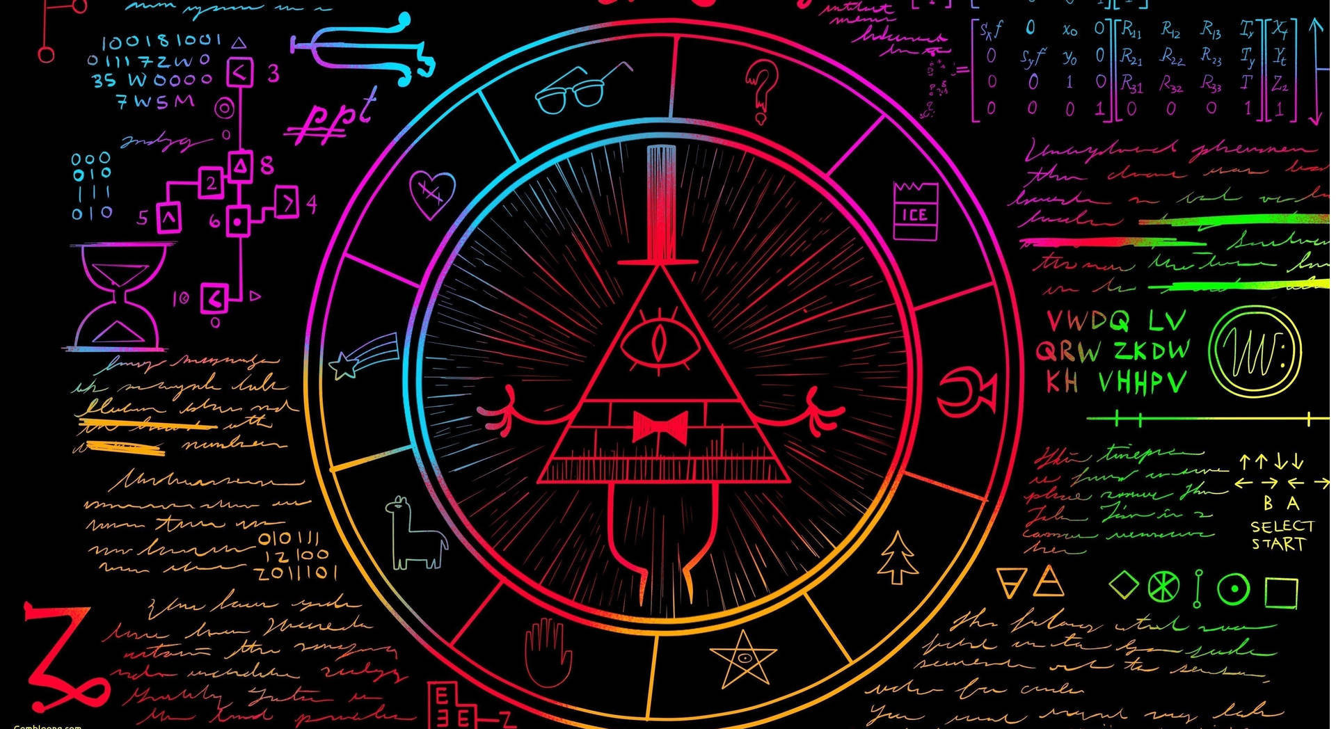 Máy tính xách tay Bill Cipher thẩm mỹ Hình nền