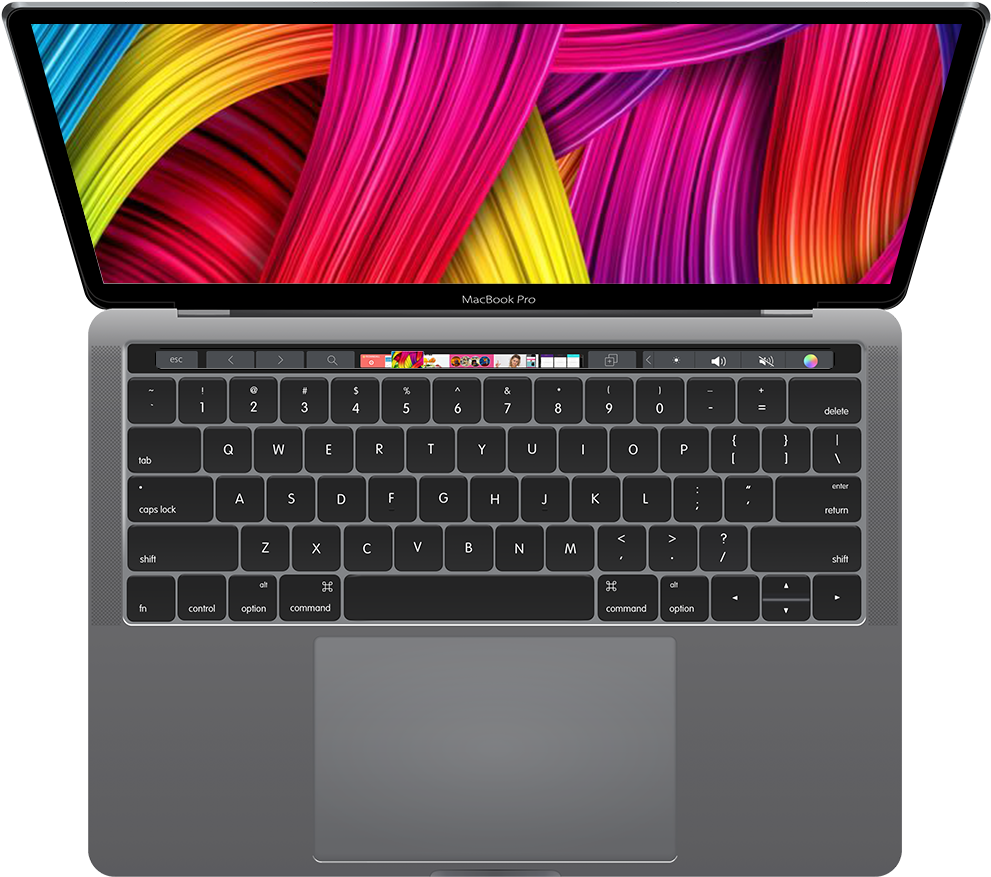 Máy tính xách tay MacBook Pro mở màn hình Hình nền
