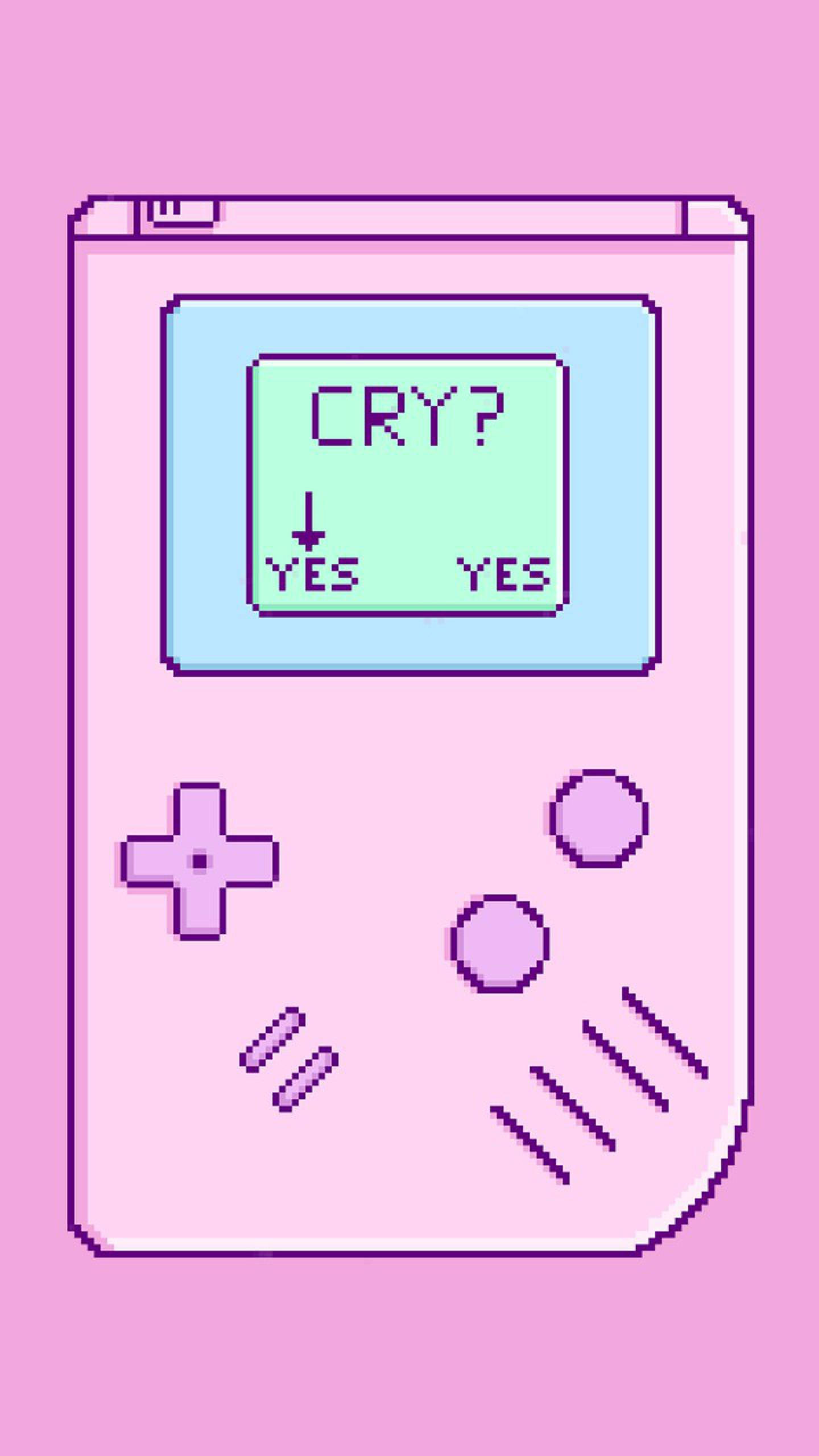 Menu Khóc Game Boy Màu Hồng Hình nền
