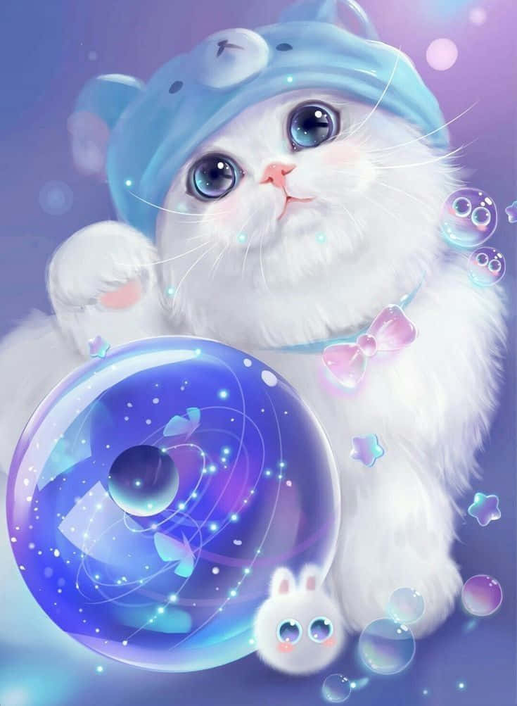 Mèo Anime - Tinh Nghịch và Phiêu Lưu! Hình nền