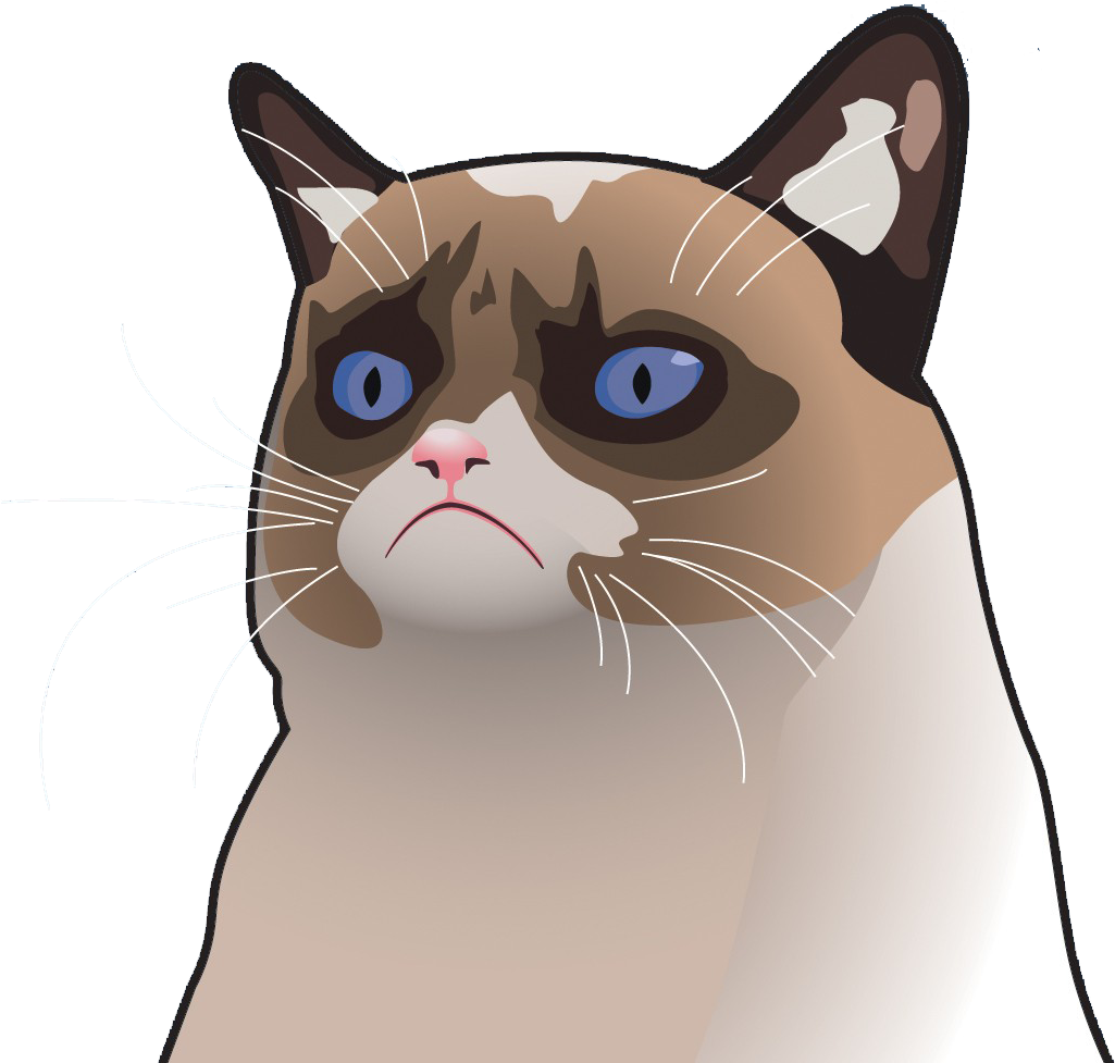 Mèo Cáu Kỉnh Biểu Cảm Hoạt Hình.PNG Hình nền