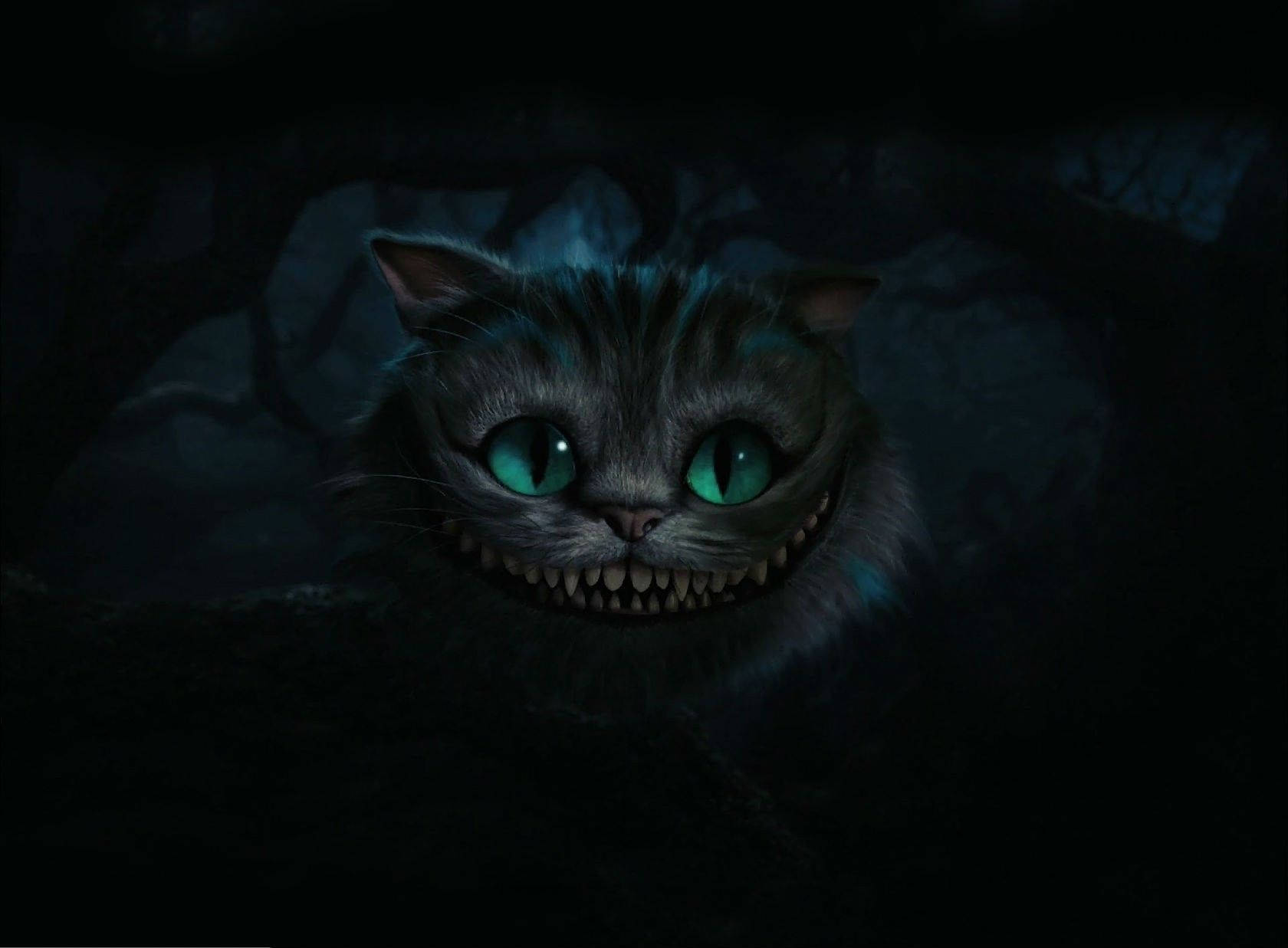 Mèo Cheshire Bí Ẩn Trong Alice Ở Xứ Sở Thần Tiên Hình nền