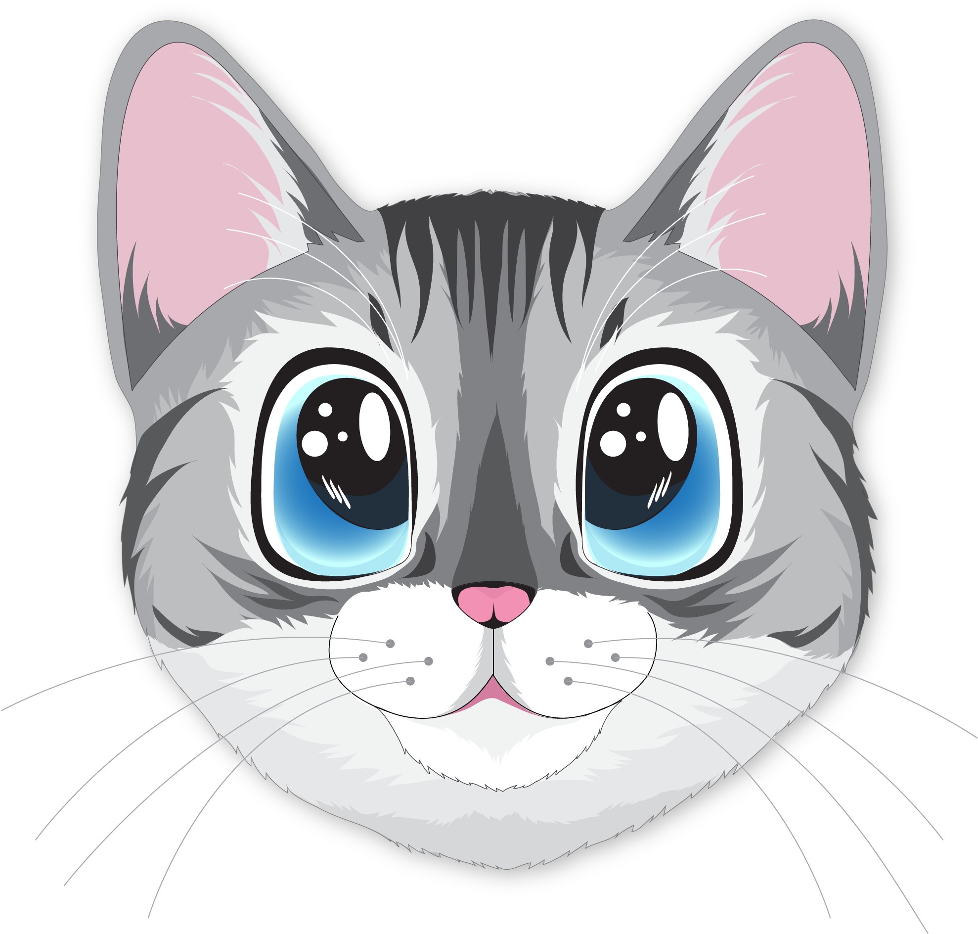 Mèo Kawaii Dễ Thương.PNG Hình nền