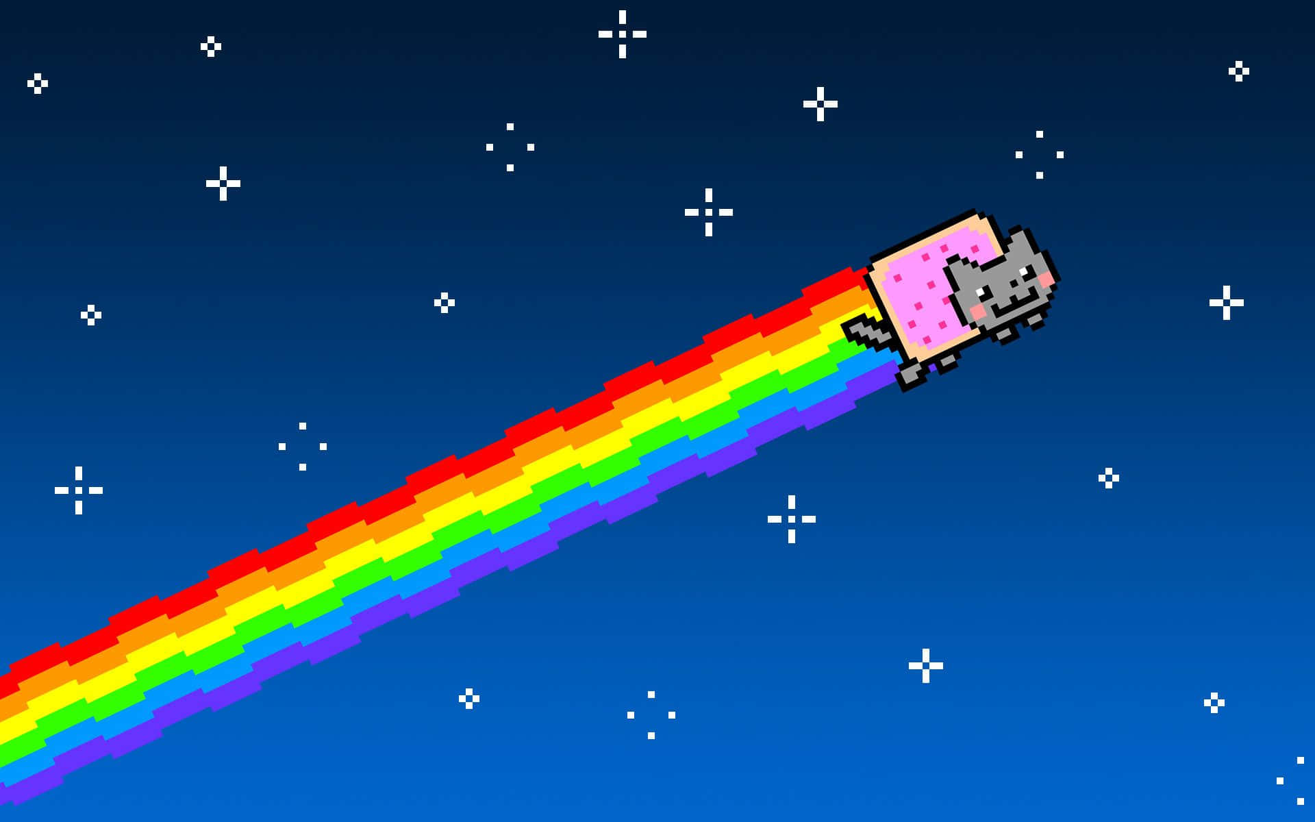 Mèo Nyan Ngân Hà Flappy Hình nền