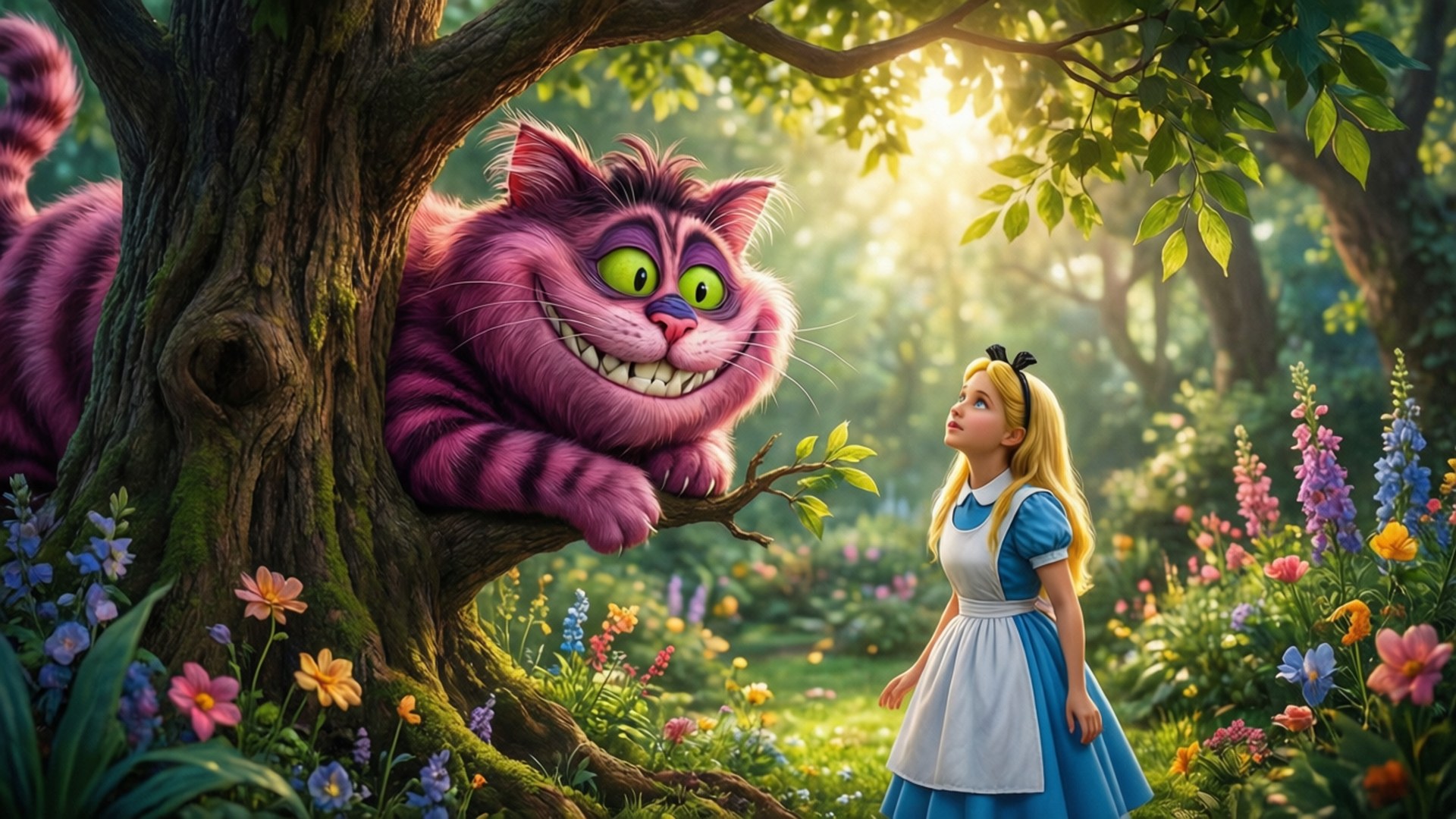 Mèo và Alice Hình nền