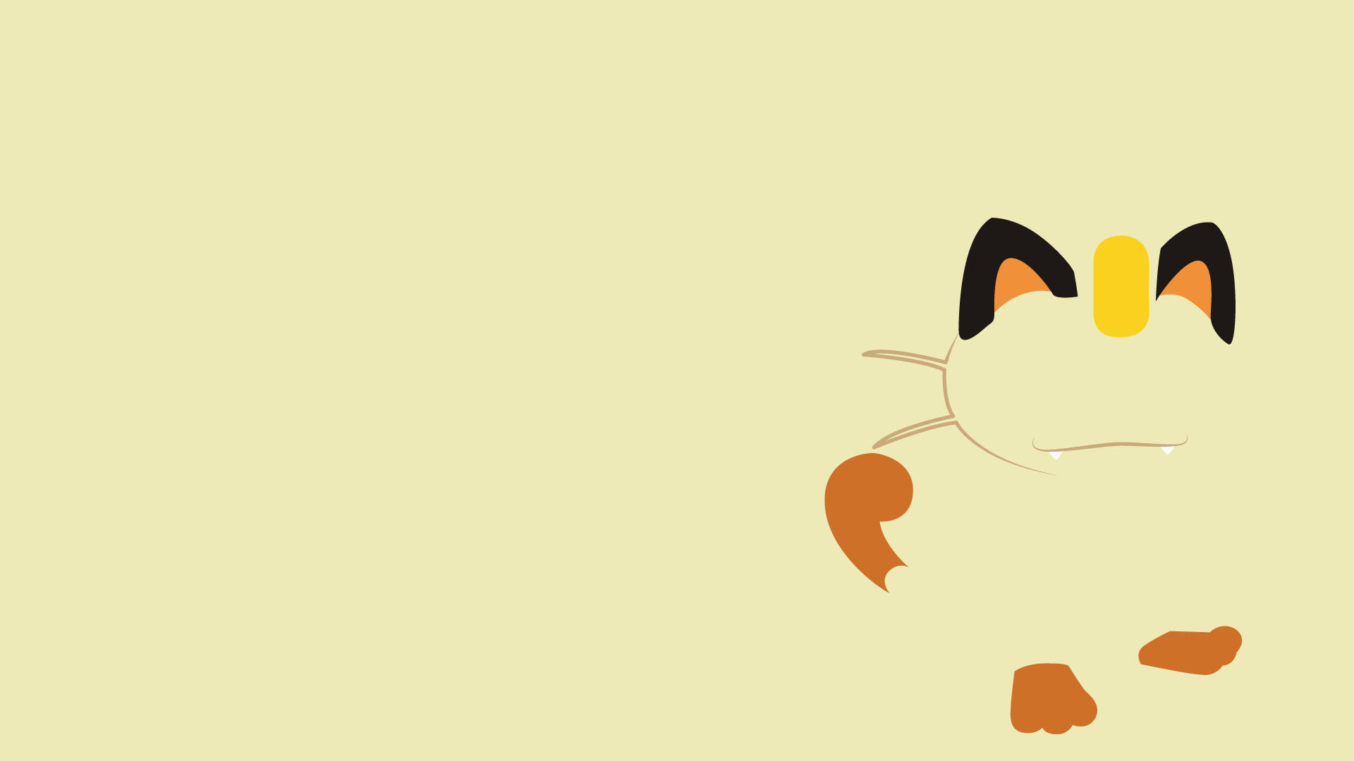 Meowth Vàng Ngầu Pokemon Hình nền