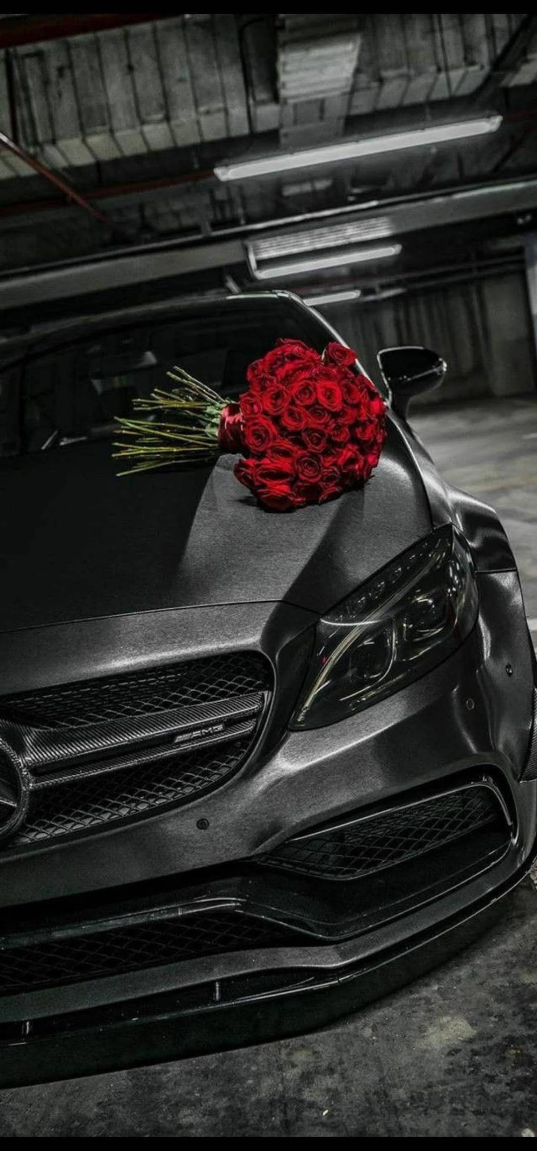 Mercedes iPhone X 3D Hoa hồng Hình nền