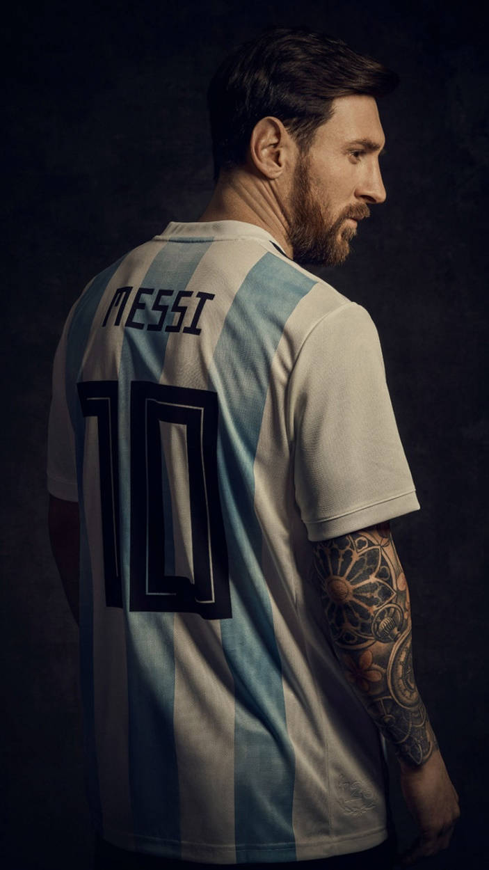 Messi Argentina Ánh Nhìn Nghiêm Túc Hình nền