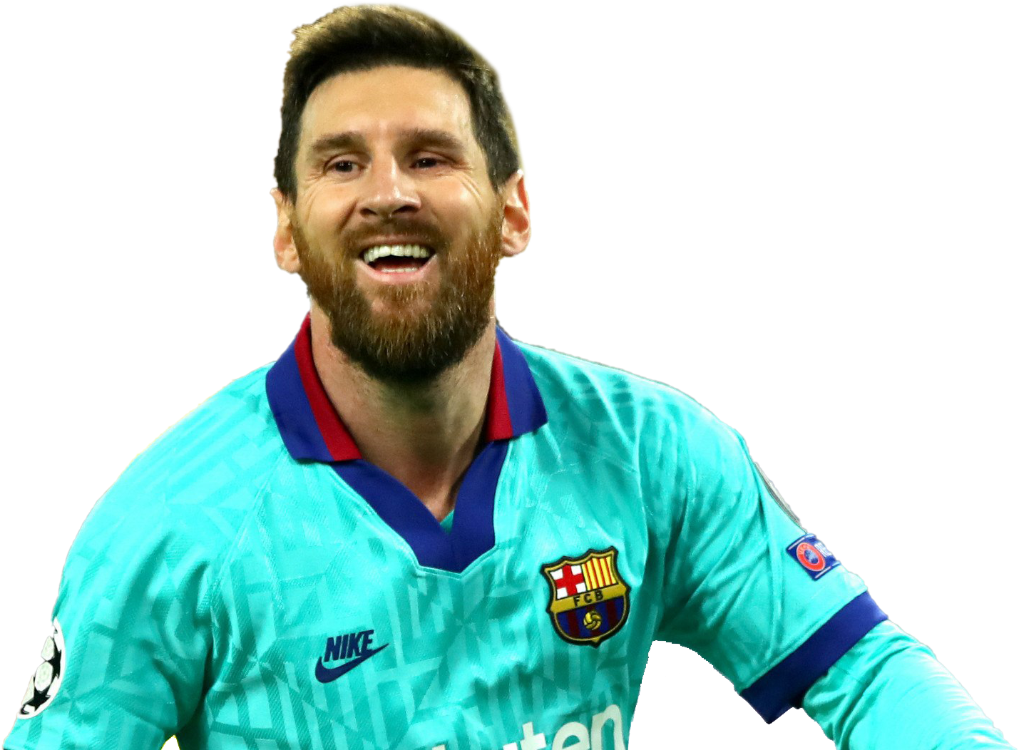 Messi cười tươi trong trang phục bóng đá Hình nền