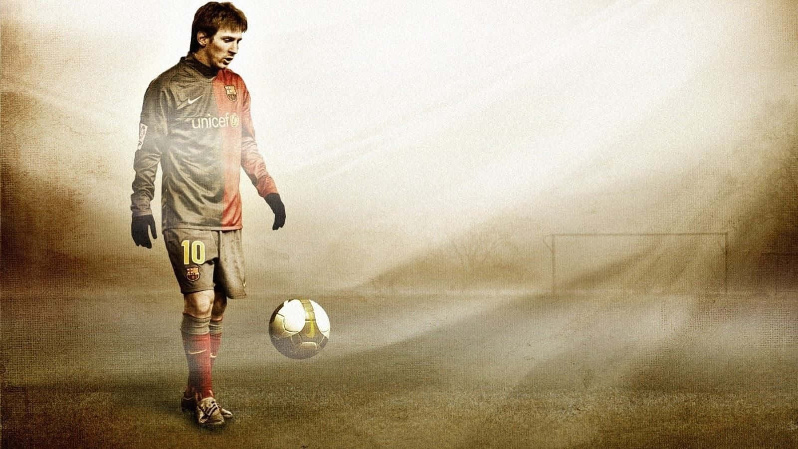 Messi vượt lên trên đám đông Hình nền