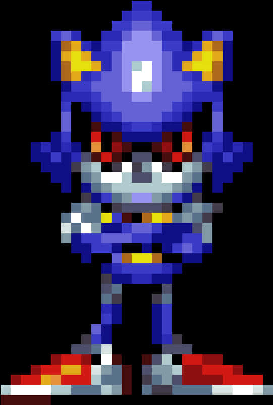 Metal Sonic Pixel Đứng Hình nền
