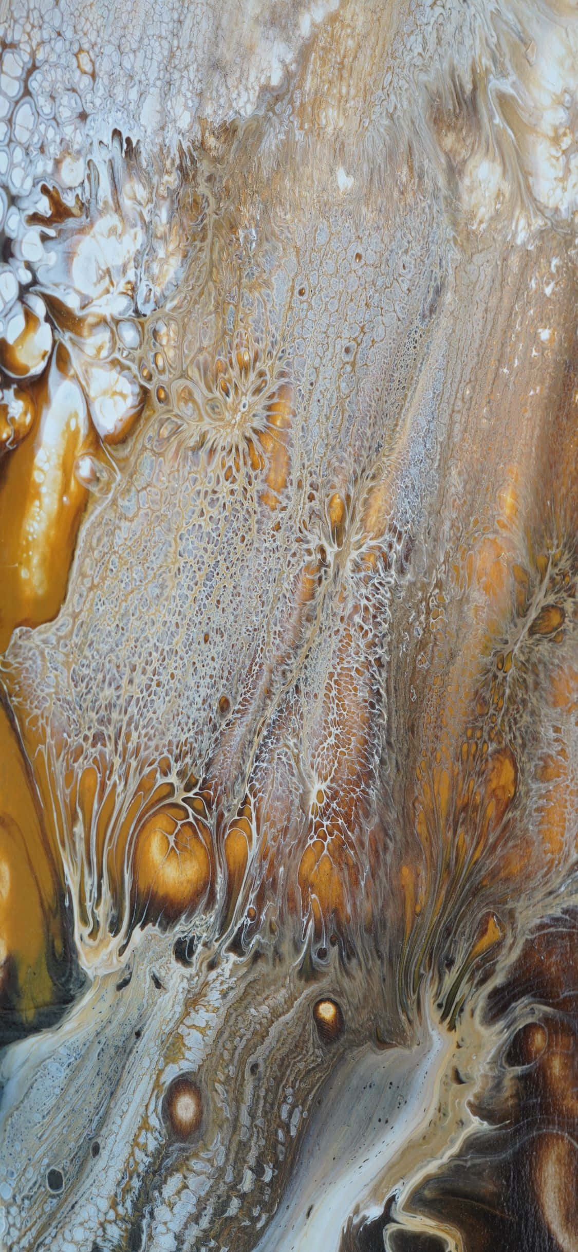 Metallic Gold iPhone X Marble Background Hình nền