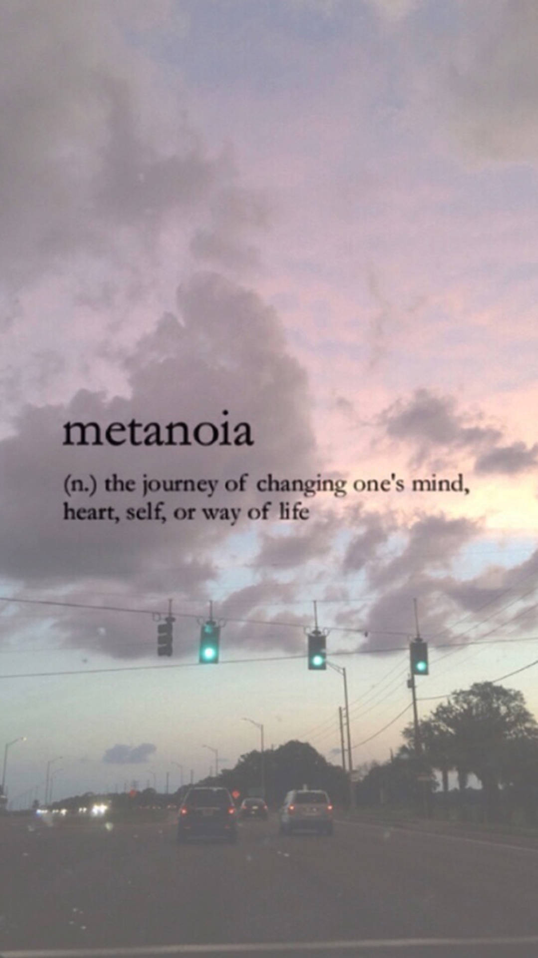 Hình nền chữ Metanoia thẩm mỹ — Thẩm mỹ từ ngữ GIF Hình nền