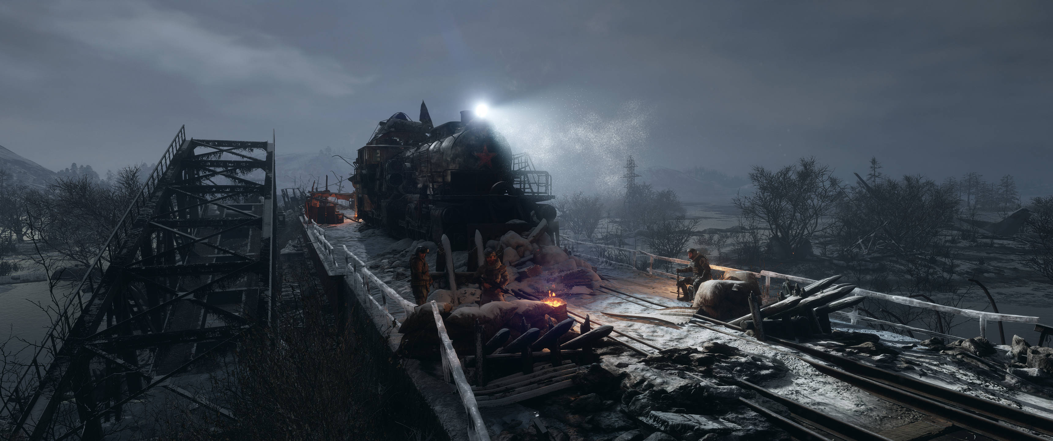 Metro Exodus Cầu Đổ Nát 3440x1440 Hình nền