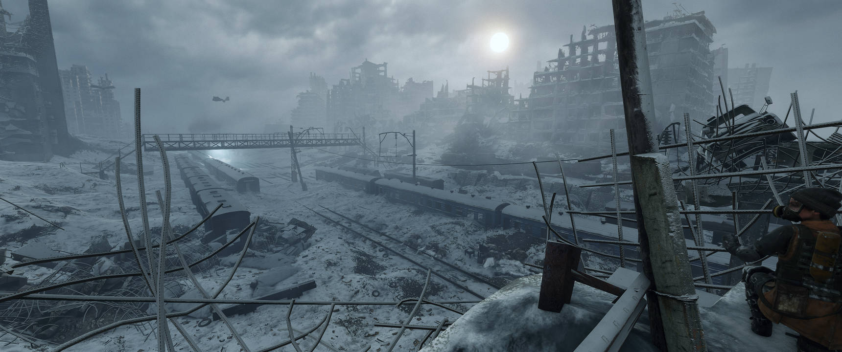 Metro Exodus Thành Phố Đổ Nát Sau Chiến Trận 3440x1440 Hình nền