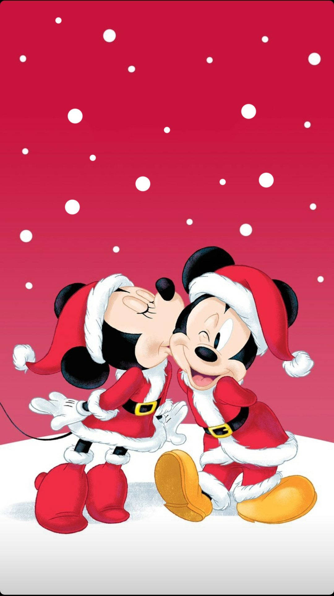 Mickey Hôn Minnie Giáng Sinh Disney iPhone Hình nền