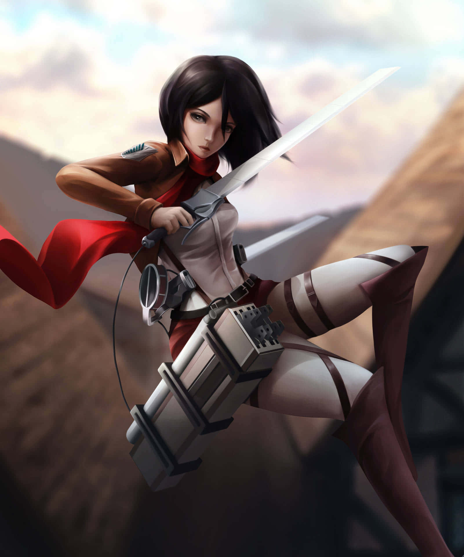 Mikasa Ackerman Anime nóng bỏng Shingeki Hình nền