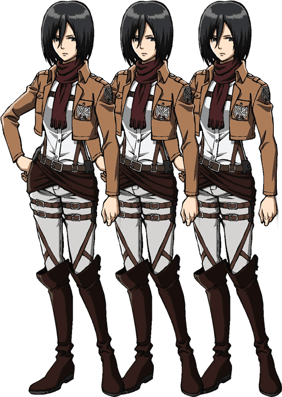 Mikasa Ackerman Trang Phục Đội Trinh Sát Hình nền