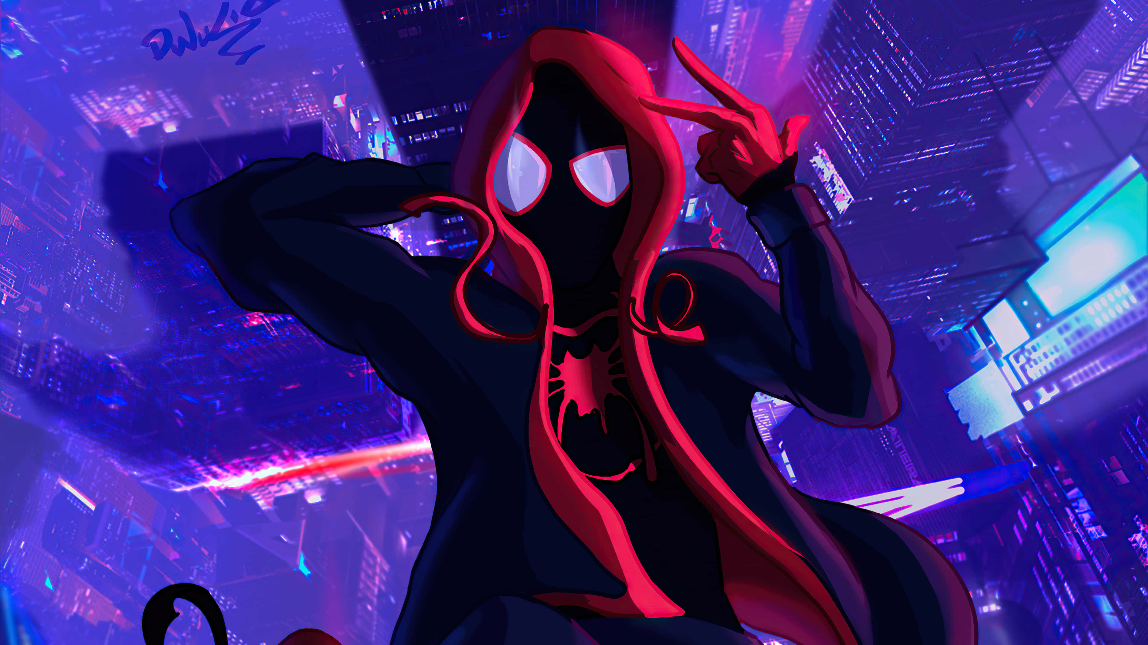 Miles Morales Trong Chuyển Động Hình nền