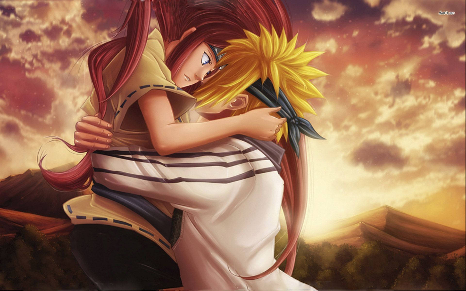 Minato và Kushina Naruto phong cách ngầu