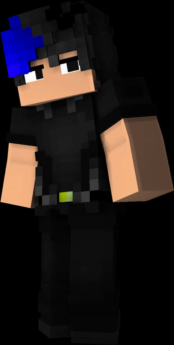 Minecraft_ Nhân_ Vật_ Tóc_ Xanh Hình nền
