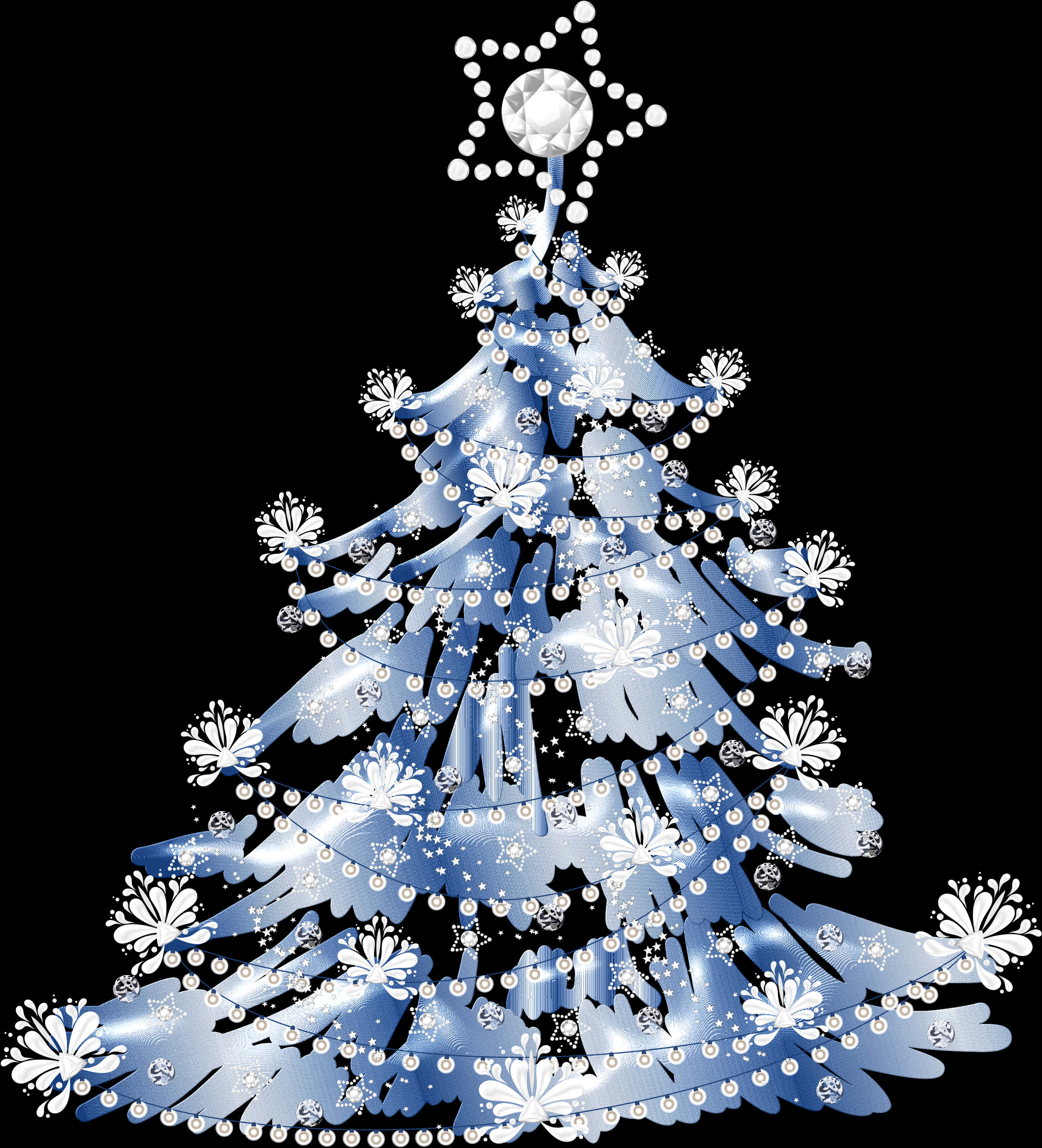 Minh họa cây thông Noel màu xanh cách điệu Hình nền