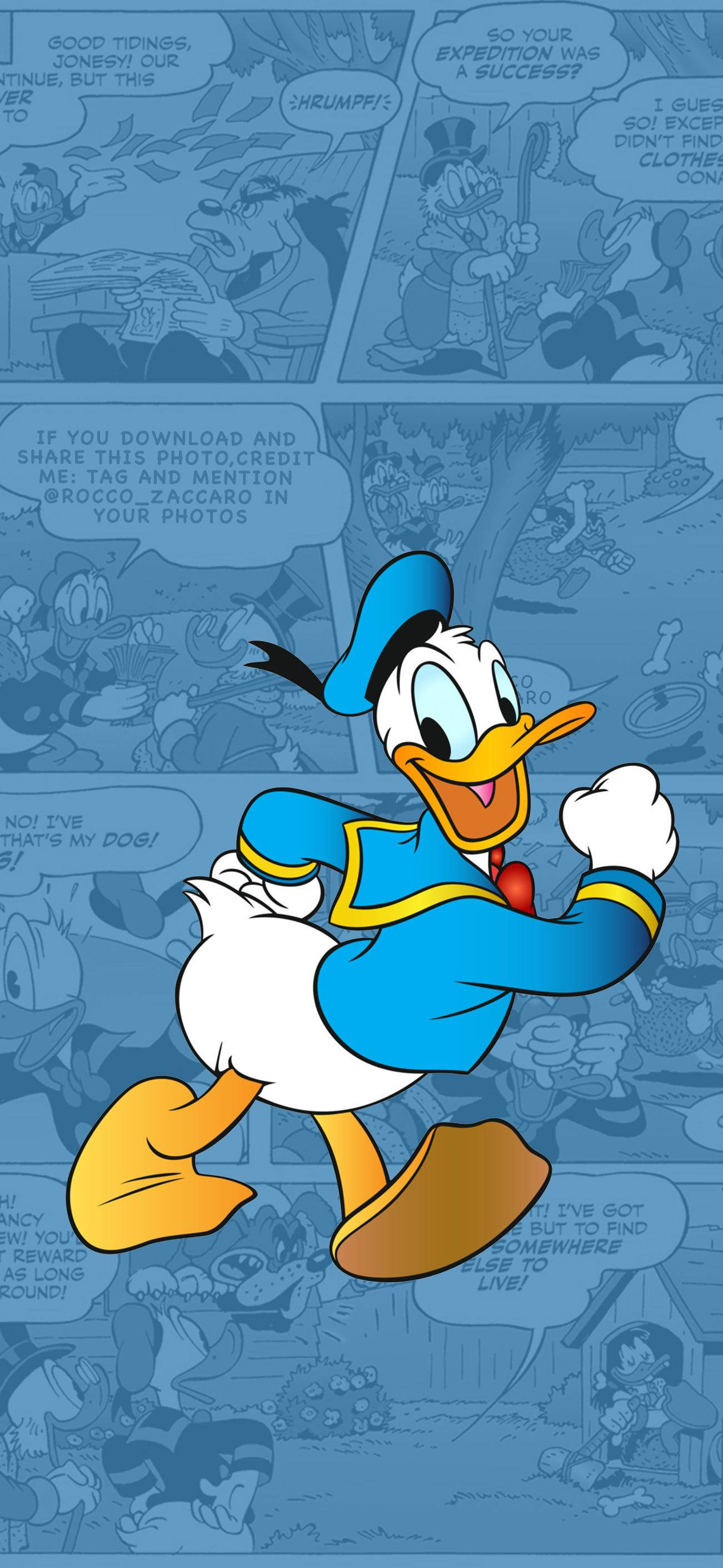 Minh Họa Truyện Tranh Vịt Donald Hình nền