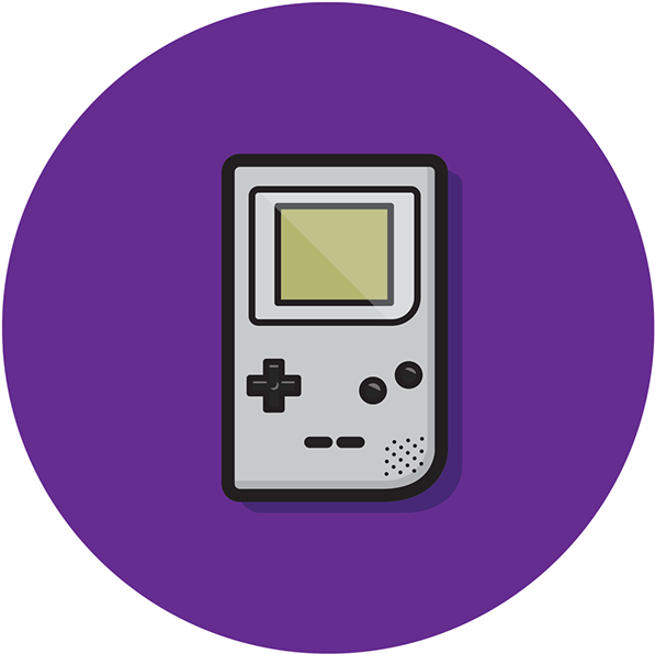 Minh họa Vector Gameboy cổ điển Hình nền