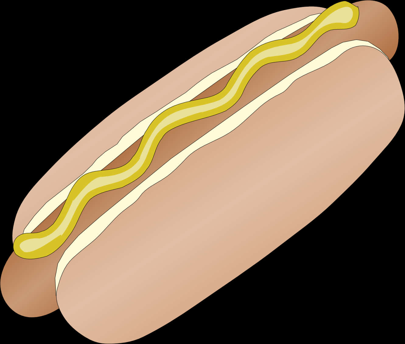 Minh họa xúc xích cổ điển với sốt mustard Hình nền