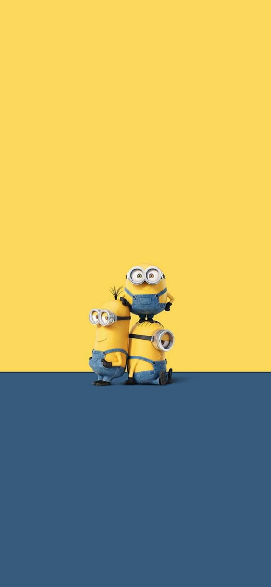 Minion màu vàng và xanh từ Biệt đội tí hon cho iPhone Hình nền