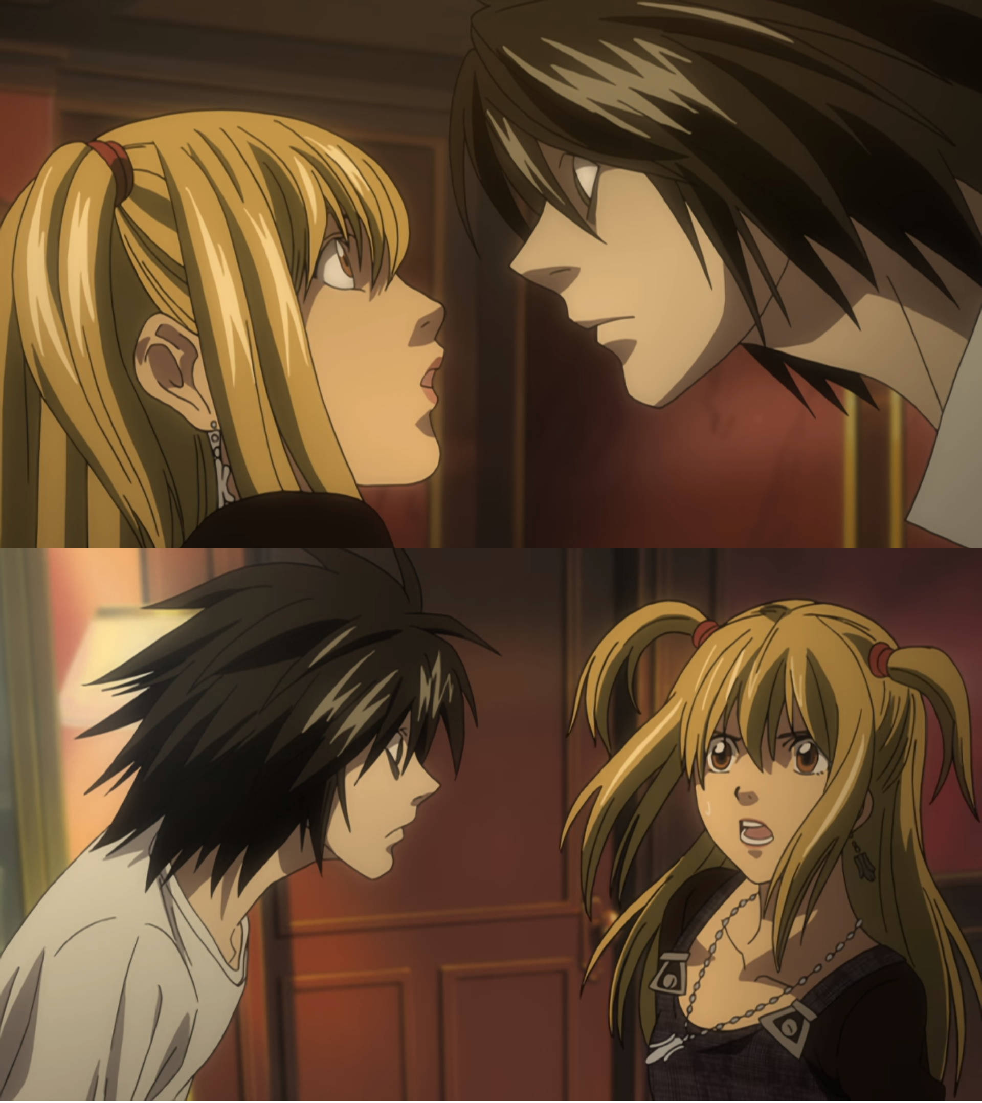 Misa Amane và L Hình nền