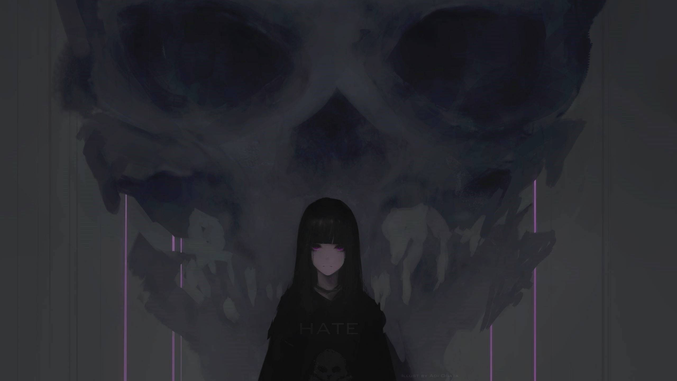 Miss Han Chan Đen Anime Hình nền