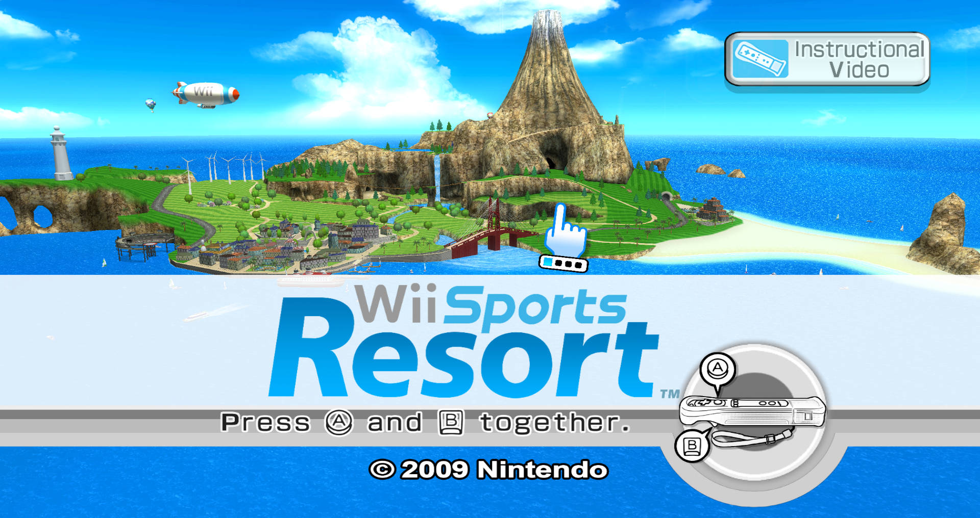 Mở đầu trò chơi Wii Sports Resort Hình nền