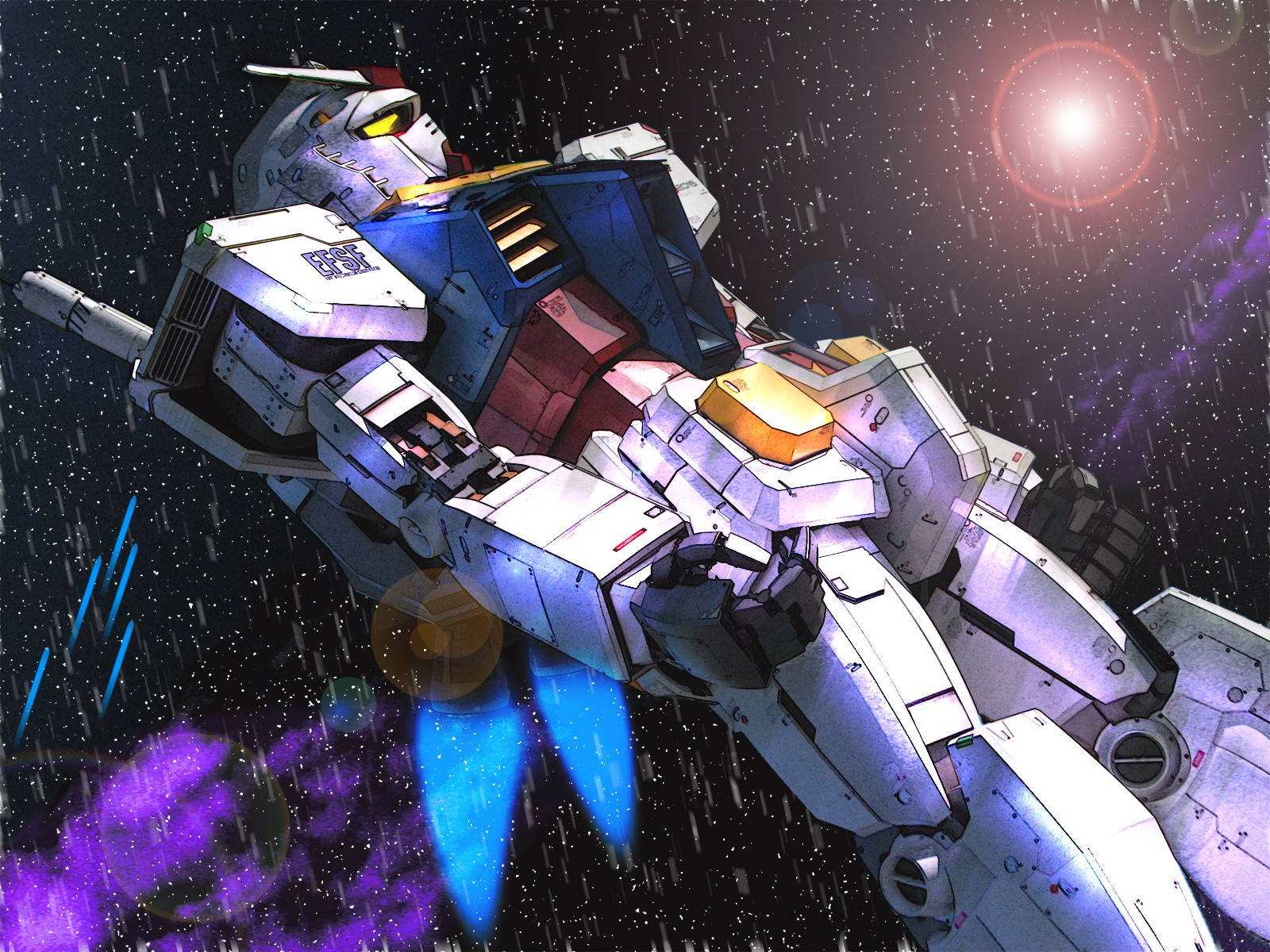 Mobile Suit Gundam Dưới Cơn Mưa