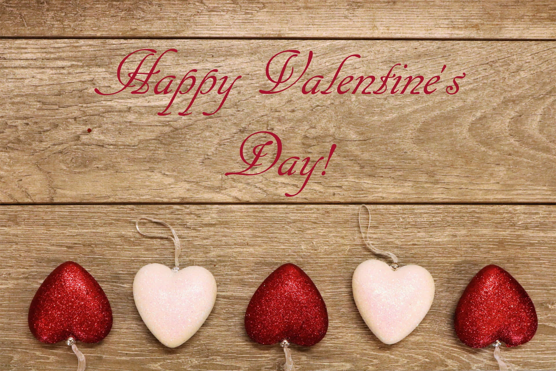 Mộc mạc Valentine Trắng Đỏ Hình nền